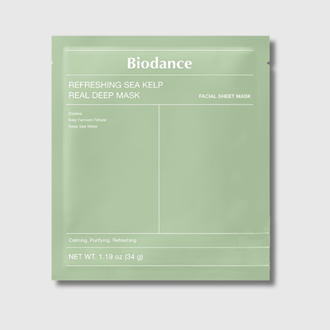 Mascarilla refrescante profunda de algas marinas