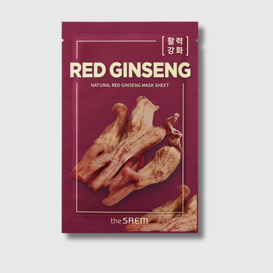 Natural Red Ginseng Mask Sheet (1pc)