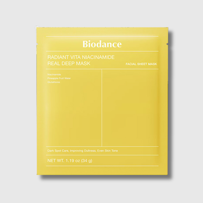 Radiant Vita Niacinamide Real Deep Mask (1pc) BIODANCE