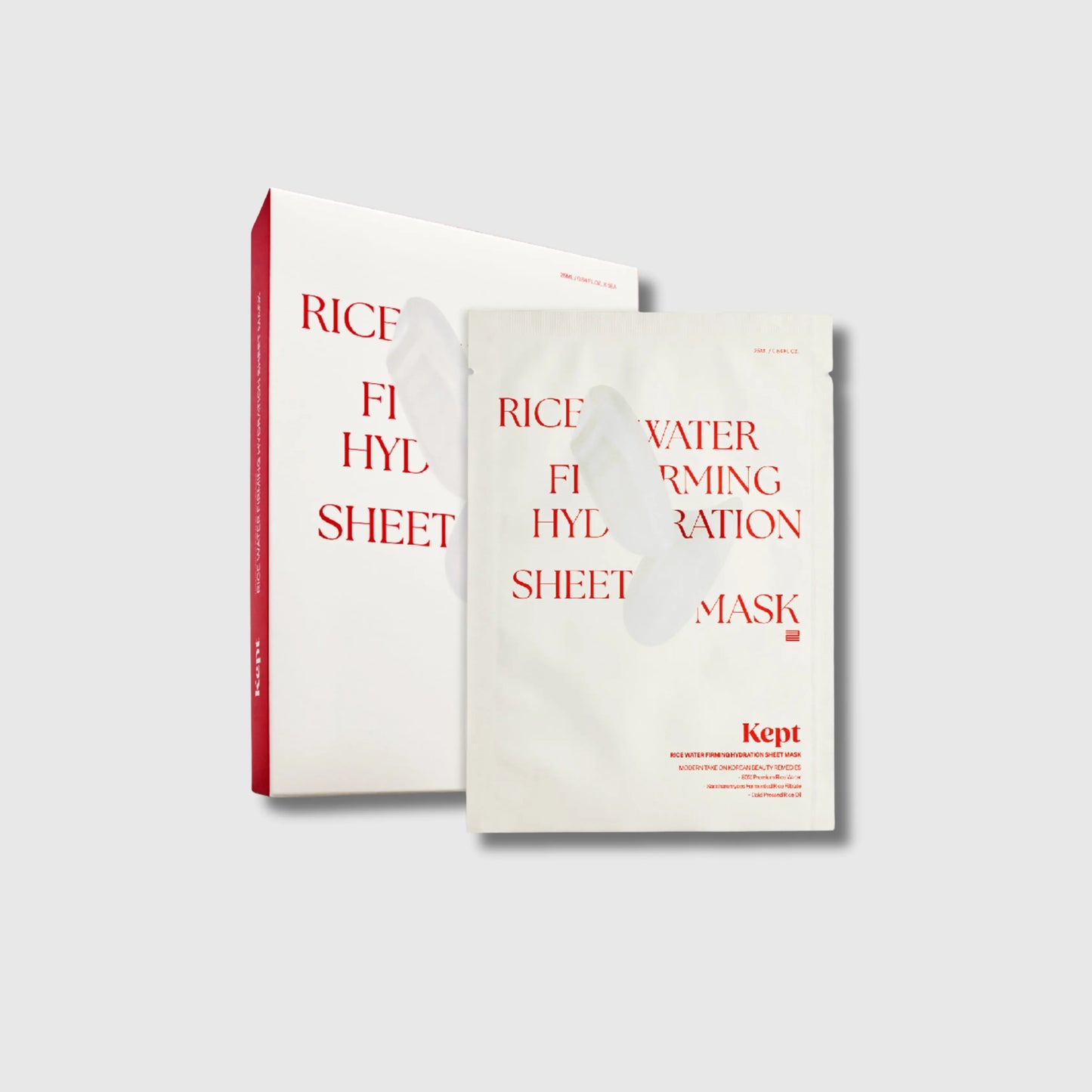 Rice Water Firming Hydration Sheet Mask KEPT 