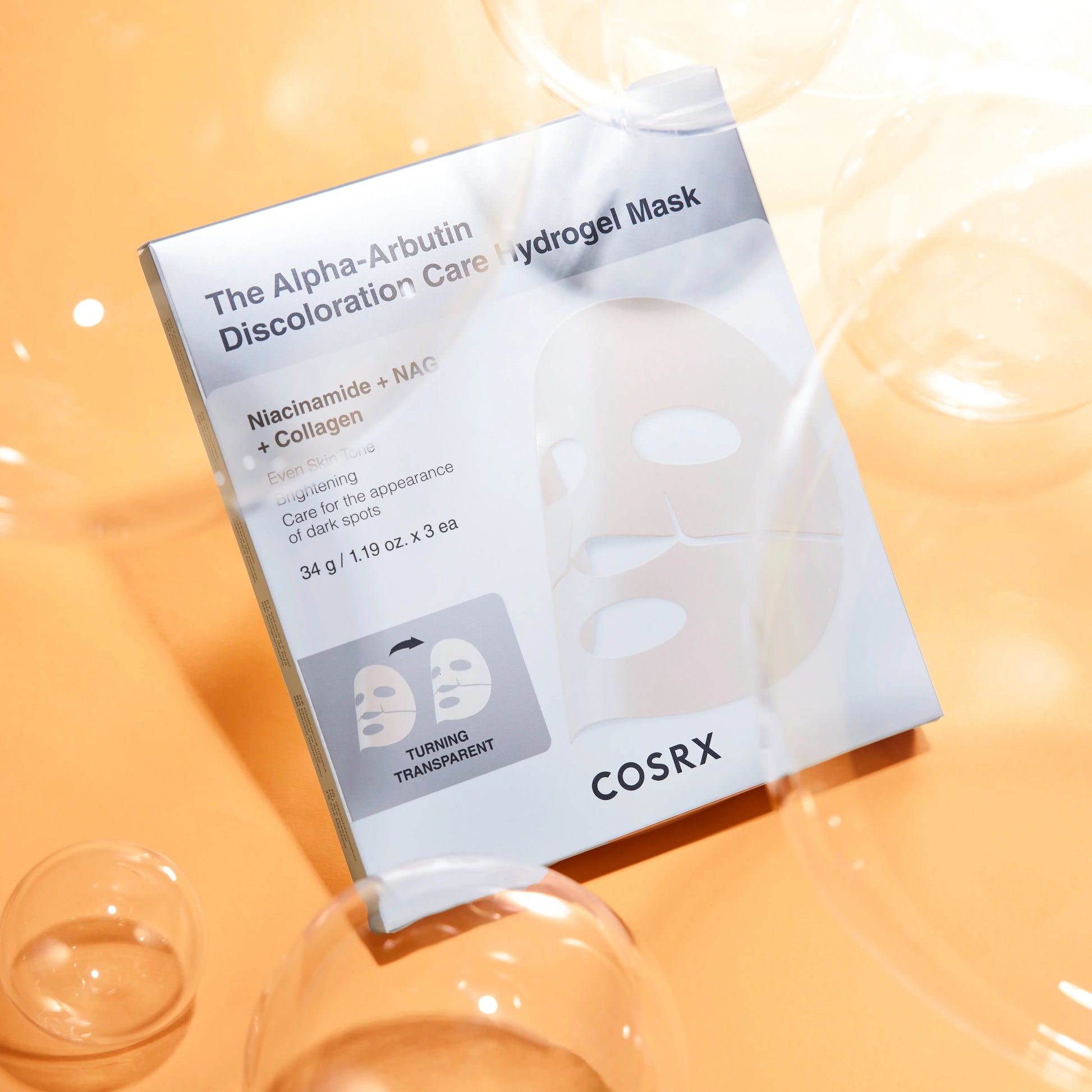 The Alpha-Arbutin Discoloration Care Hydrogen Mask COSRX